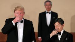 El presidente Trump es el primer lder extranjero que recibe Naruhito desde su ascenso al trono