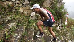 Em�rito Fern�ndez, en un momento de la carrera.