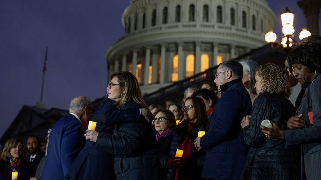 Vigilia de los dem�cratas para conmemorar el quinto aniversario del asalto al Capitolio