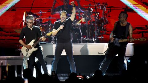Lionel Richie en el concierto que dio el 23 de julio en Murcia