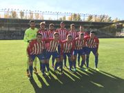 Once inicial del Sporting B en Burgos