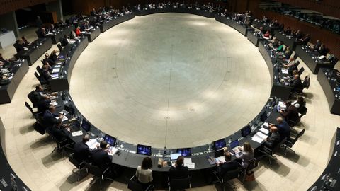 Consejo de Ministros de Agricultura de la UE, reunido ayer en Bruselas