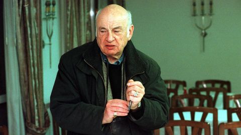 Edgar Morin, en Santiago en el a�o 1999