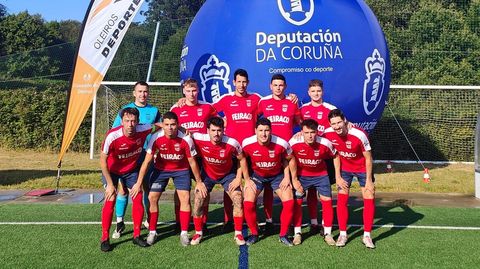 Equipo titular del Negreira en la segunda de las semifinales de la Copa Diputacin masculina