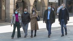 Gonzalo Caballero, a su llegada a Ourense este miércoles para reunirse con los concejales socialistas