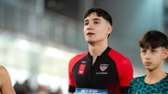 Pedro Moir�n, en el Campeonato de Espa�a celebrado en Salamanca.