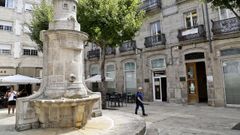 La plaza de la Princesa de Vigo, en una imagen de archivo
