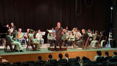 Concierto de la escuela en el auditorio ribadense