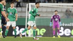 Fabio en uno de los dos partidos que ya disput� en A Malata.