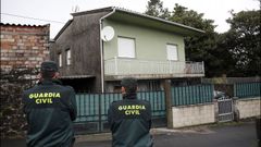 Registro en la casa de Tarago�a del detenido por la desaparici�n de Diana Quer