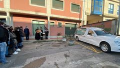 Despedida al profesor Rodrigo Rey en el tanatorio de Boiro