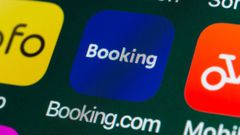 La aplicaci�n�de Booking en un tel�fono m�vil