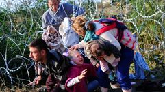El drama migratorio en la frontera h�ngara