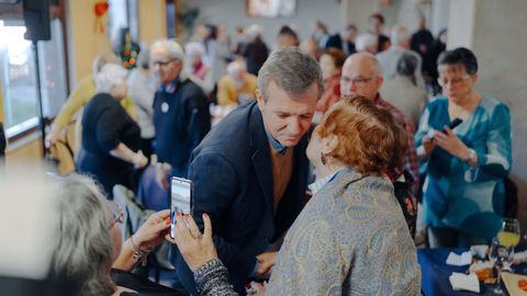 Visita de Rueda a la residencia de tiempo libre de O Carballi�o.