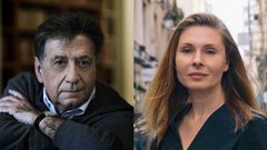 Los escritores Luis Landero y Tatiana Tibuleac