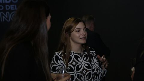 La periodista de La Voz de Asturias, Adela Riesco, durante la celebraci�n del centenario del medio