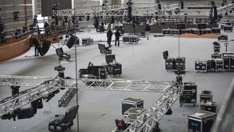 Los trabajos de montaje de la gala de los Premios Feroz ya llevan una semana