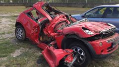 Muere un menor y otros cuatro j�venes resultan heridos en un accidente en Alfonso Molina en A Coru�a