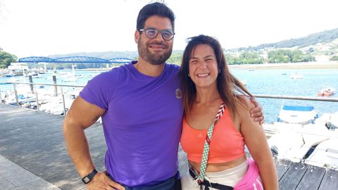 Bruno y Ana, portugueses, en Pontedeume