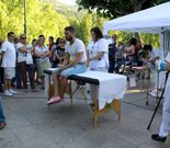 La protesta de los fisioterapeutas fue en el Malec�n. 