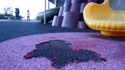 As� est� el entorno de las pistas polideportivas de A Canteira