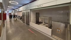 Puesto de la Praza de Abastos de Lugo donde se instalar�n 14 taquillas refrigeradas para recoger la compra de productos que se encargaron