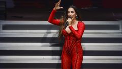 India Mart�nez, durante un concierto en el Starlite