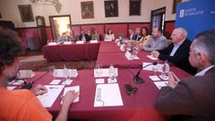 Reuni�n del Comit� da Camelia de Galicia celebrado este mi�rcoles en Cambados