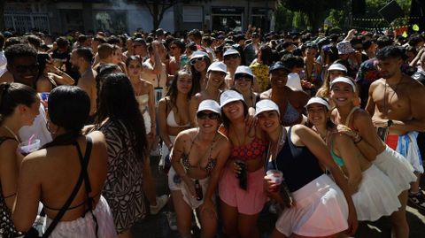 Multitudinaria batucada en Verín.