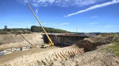As marchan las obras de la A-54, a poco ms de dos meses para que acabe el ao