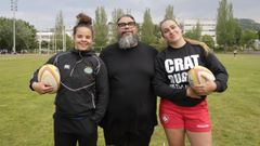 Mariana Romero, Pablo Artime y Maica Mart�, del CRAT.