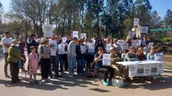 La plataforma vecinal se present� este s�bado junto a los terrenos que pretende ocupar el centro de residuos