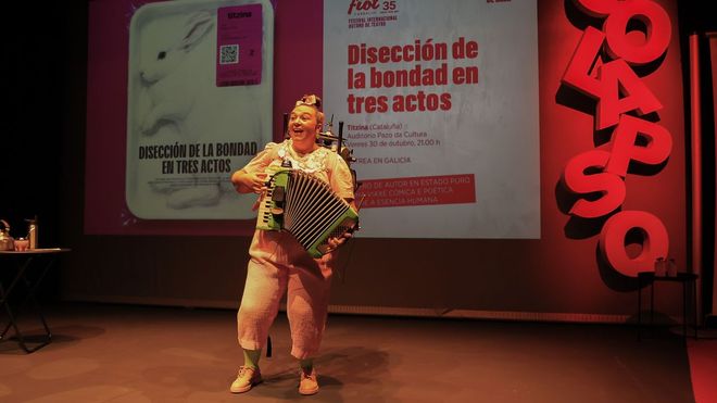 A presentaci�n do FIOT contou coa representaci�n en exclusiva da peza �Unha se�ora orquestra�, de Torta Torta.