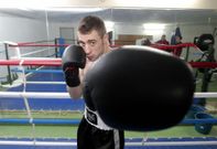 Alberto Pi�eiro, �el Pi�a�, antes de dar el salto como boxeador profesional. 