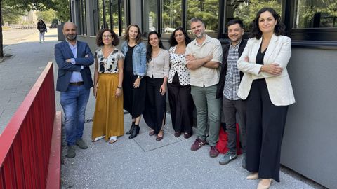 Equipo directivo de la empresa Batea Oncology, surgida del grupo de investigaci�n Oncomet, que est� desarrollando el dispositivo para tratar el glioblastoma
