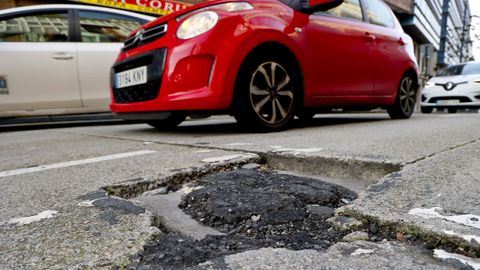 Bache en la calle San Roque