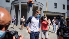 Declaraciones de Berganti�os tras declarar por el audio filtrado