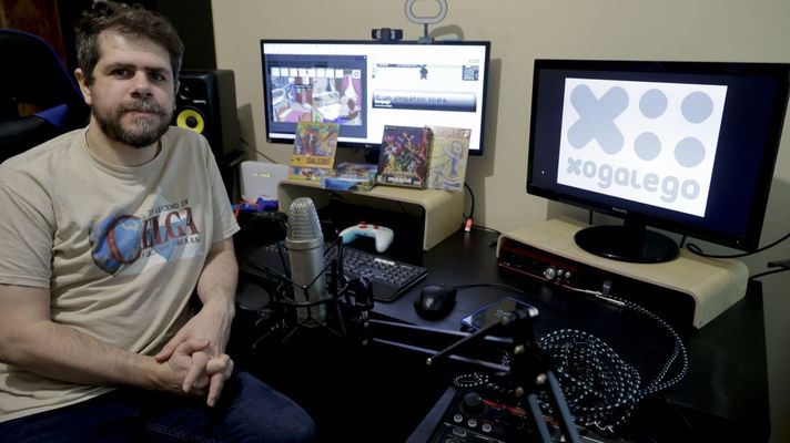Iago Gordillo, responsable do proxecto Xogalego e de Recuncho Gamer