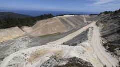 El antiguo entorno minero de monte Neme en una imagen tomada este mismo mi�rcoles.