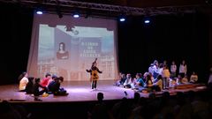 Os alumnos participaron activamente no encontro da Primavera das Letras.