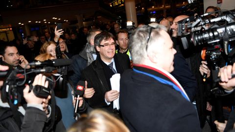 Puigdemont aterriza en Dinamarca