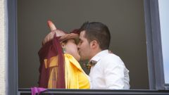 Miriam se despidi� de soltera con todo el vecindario