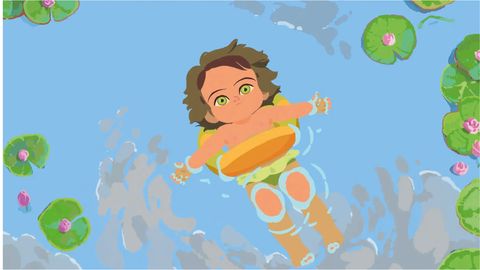 Fotograma de la pel&iacute;cula de animaci&oacute;n sobre la infancia de la escritora belga Am&eacute;lie Nothomb