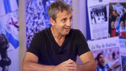 Fran Gonz&aacute;lez, ayer en Espacio Voz