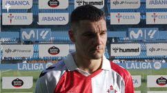 Ferran Jutgl�, tras el Celta-Alav�s de este domingo en Bala�dos.