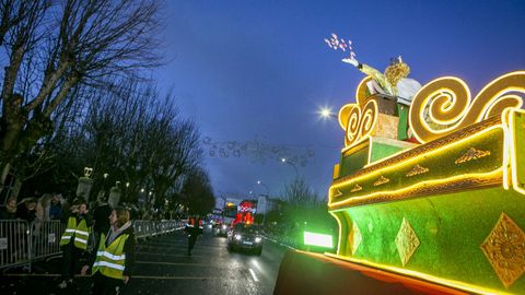 Cabalgata del D�a de Reyes en Noia.
