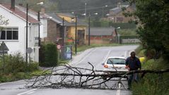 Los efectos del temporal en Monfero