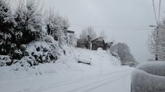 Meiraos, una de las numerosas aldeas aisladas por la nieve