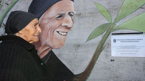 As Letras Galegas en Coristanco te�en sempre moi presente a Asunci�n Antelo 