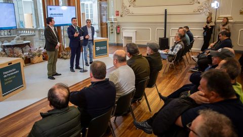 Luis L&oacute;pez, presidente de la Diputaci&oacute;n de Pontevedra, present&oacute; las ayudas a los cazadores el pasado 17 de marzo